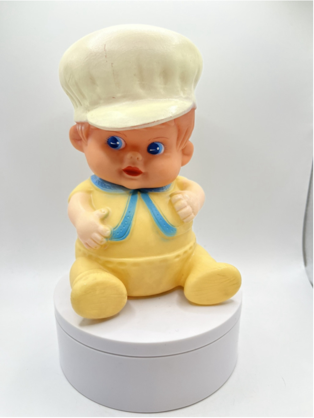 Rubber Squeaky Baby Doll Made In Hong Kong Vintage Collectable SEE ALL WORKS!